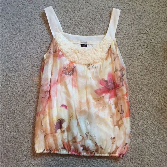 Beautiful floral tank top