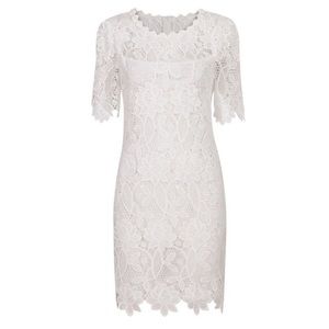 *NEW* White Bodycon Lace Dress NWOT