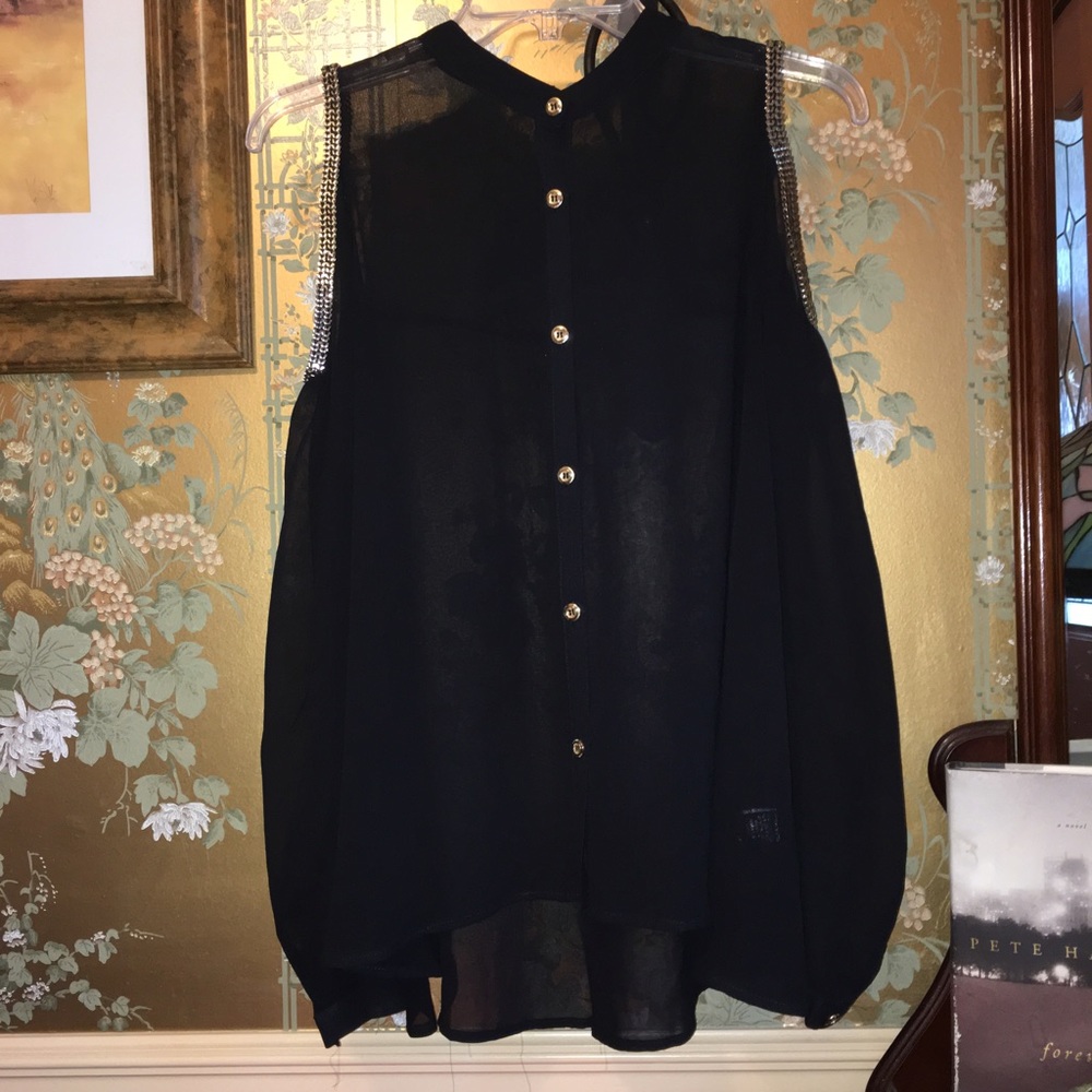 Edgy Cold Shoulder Top