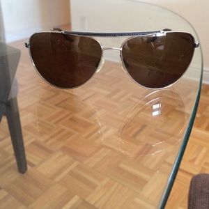 Original Barton Perriera Aviators w leather trim