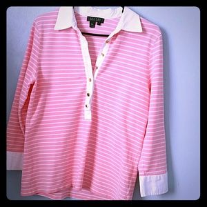 Long sleeve polo shirt