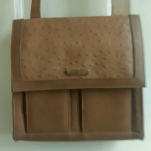 Leather Purse dark tan
