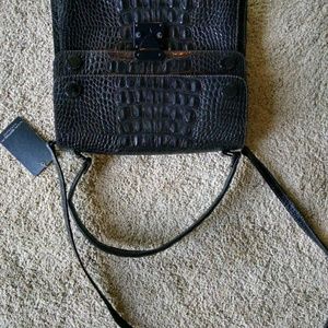 Black crossbody handbag