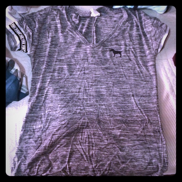 PINK V NECK T-SHIRT