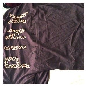 Leopard Print VS PINK SWEATSHIRT