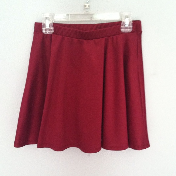 Wet Seal Dresses & Skirts - WetSeal - Maroon Skater Skirt