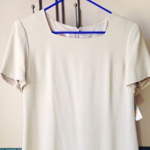 Silk. Talbots dress tan size 10p