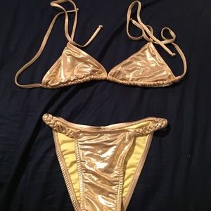 Gold bikini