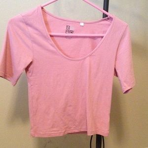 Pink crop top