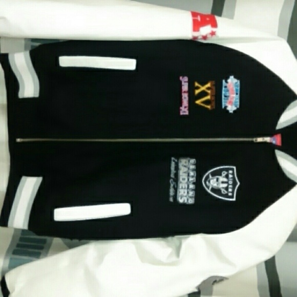 Limited edition leather Raiders letterman