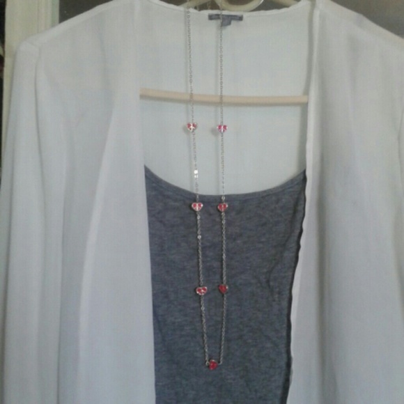 Aeropostale heart peace necklace!