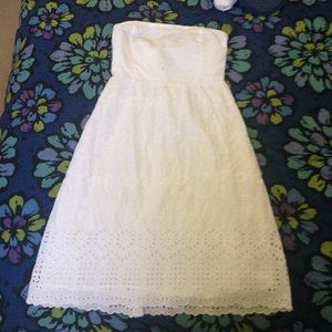 White eyelet dress