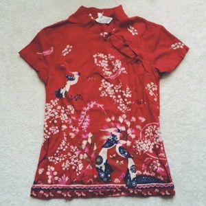 Chinese qipao collar top