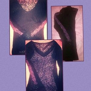 Burnout shirt with sleeve detailing