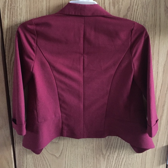 Dark red Charlotte Russe jacket - Picture 3 of 4