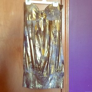 Gold party/clubbing/homecoming dress