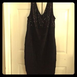Black cocktail dress