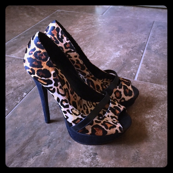 Cheetah print high heels