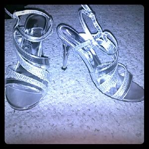 Silver heels