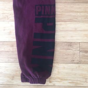 Maroon copped length Victoria secret sweats!