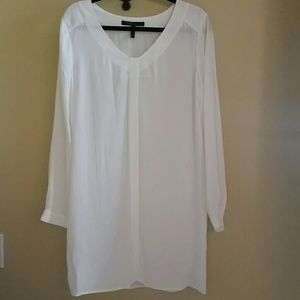 BCBG white sheath dress