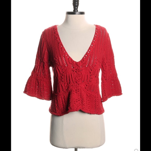 Free People Sweaters - 🎉HP🎉 Free People red sweater