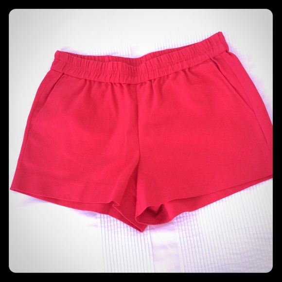 Red J.Crew Shorts