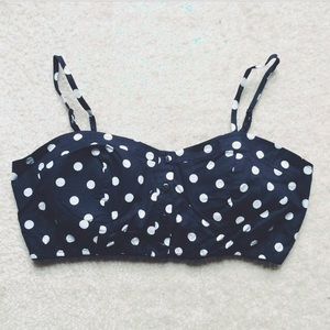 Polka dot crop top