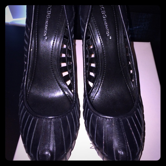 Bcbg generation black platform heels
