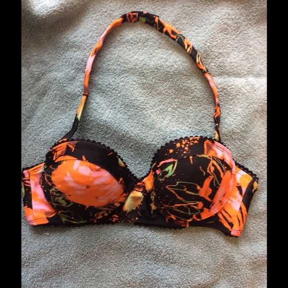 Cute bustier swim top