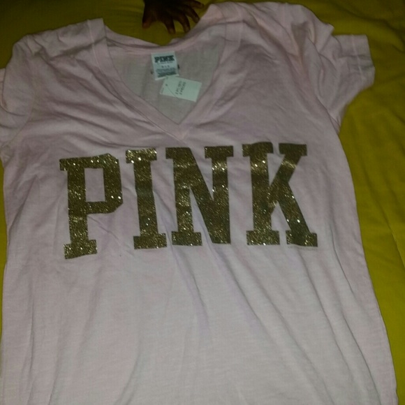 NWT Pink glitter shirt
