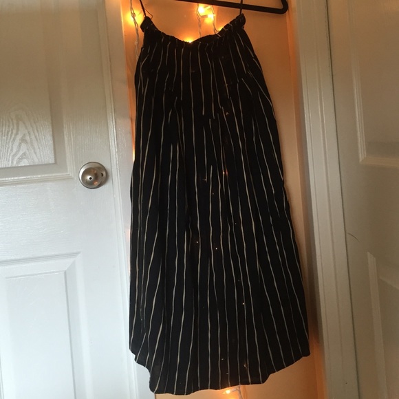 Black and cream maxi skirt.