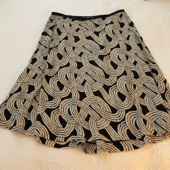 Black and Tan Ann Taylor Skirt
