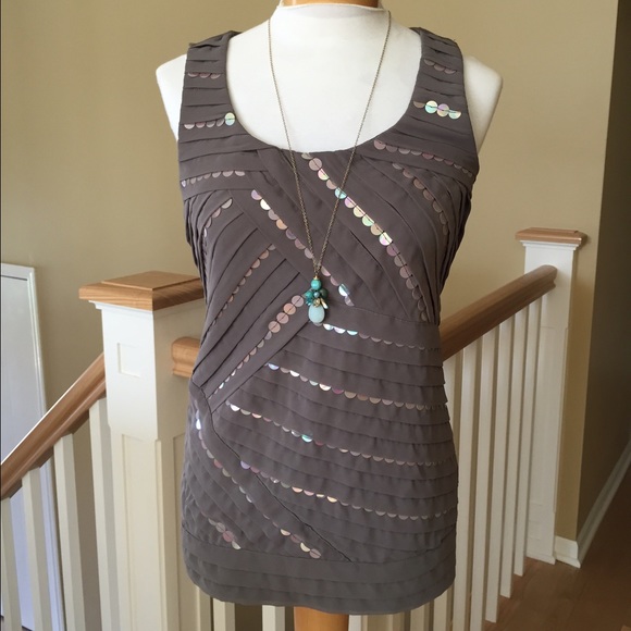 Ann Taylor Asymmetrical Sequence Top