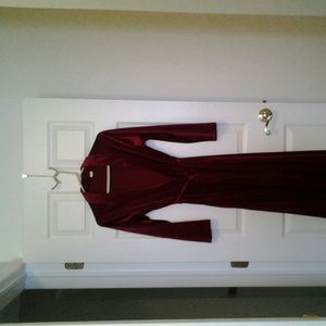 Womans velour robe