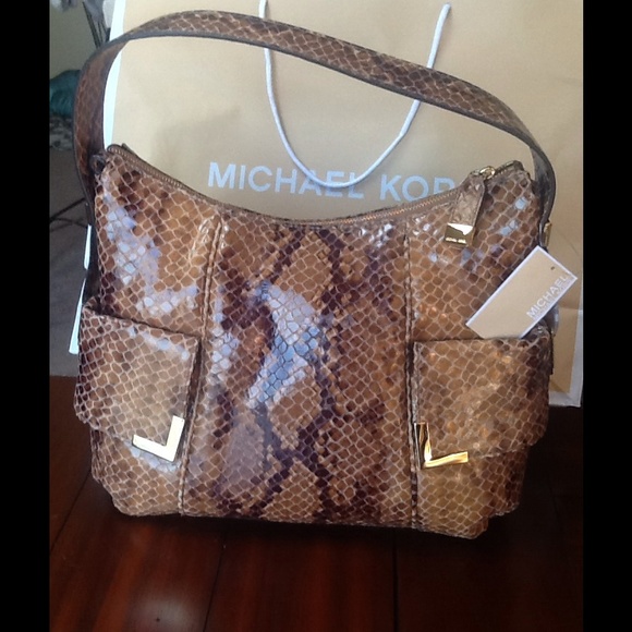 Michael Kors Handbags - Sale MICHAEL KORS GLAZED CROC EMBOSSED LEATHER BAG