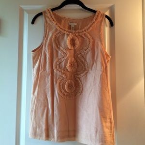 Blush tank with fun detail