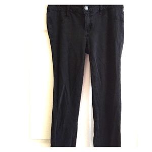Black faded jeggings