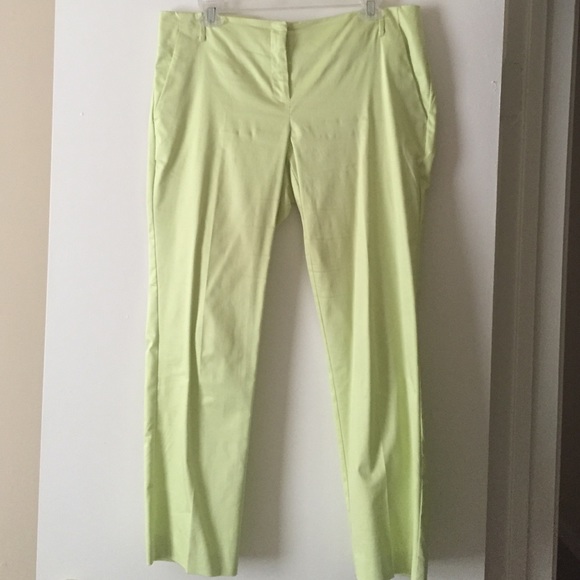 Reduced!!! NY&Co lime green ankle pants