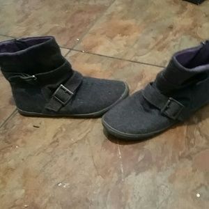 Grey blowfish ankle boots
