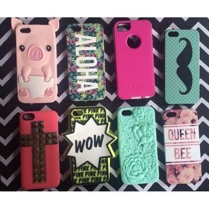Bundle of 8 iphone 5 cases