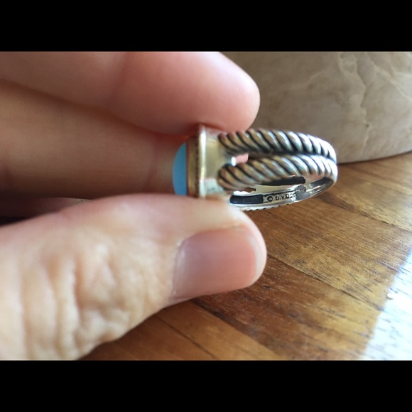 Authentic David Yurman Albion Ring chalcedony - Picture 2 of 4