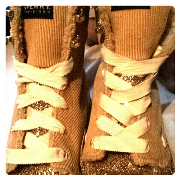 SPERRY TOP - SIDEER golden boots.