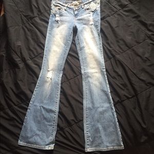 Billabong flared distressed jeans