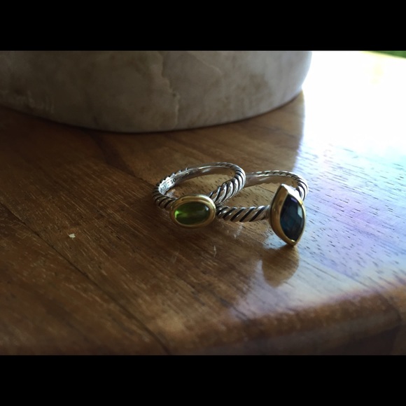 Authentic David Yurman color classics peridot ring