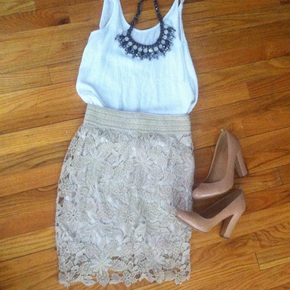 Forever 21 crochet skirt