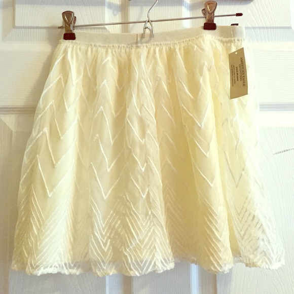 Chevron patterned skirt