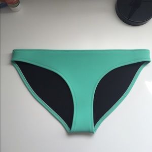 Neoprene Aqua blue bikini bottom