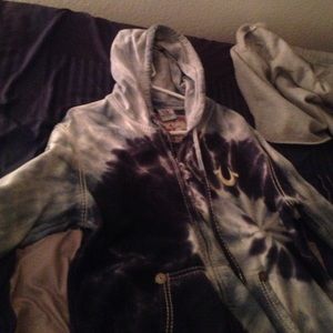 Tru Religion Tye-Dye zip up hoody