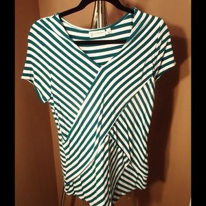 Versona stretchy striped shirt